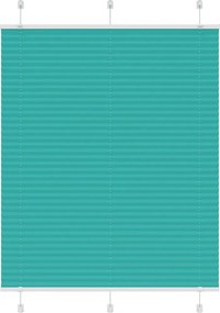 vidaXL Jaluzea plisată verde petrol 105x100 cm Lățime țesătură 104,4 cm