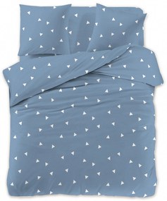Lenjerie de pat din microfibra Culoare albastru-gri, TRIANGL Dimensiune lenjerie de pat: 70 x 90 cm | 140 x 200 cm