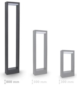 Lampă LED de exterior Brilagi RAGUSA LED/7W/230V 3000/4000/6000K antracit IP54 80 cm