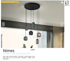 Lustra suspendata design moderm Nimes 6L