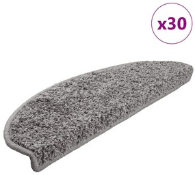 vidaXL Covorașe scară 30 buc gri 65x21x4 cm