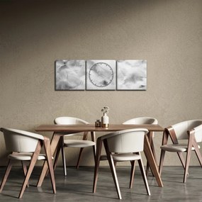 Tablou - Nori de pene (cu ceas) (90x30 cm)