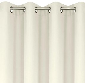 Draperii monocrome crem cercuri 140 x 250 cm