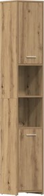 vidaXL Dulap de baie, Stejar artizanal, 30x30x183,5 cm, PAL