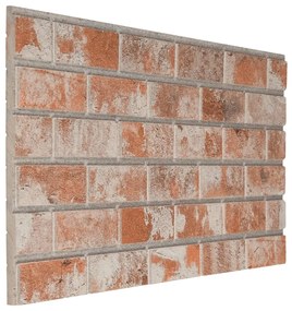Panouri de perete 3D, model caramida, rosu, 10 buc., EPS 10, Portocaliu