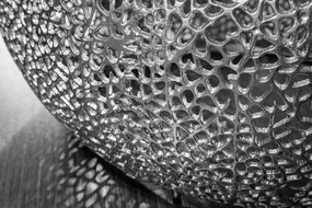 Masuta cu aspect deosebit Leaf 80cm, argintiu