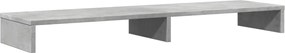vidaXL Suport de monitor, gri beton, 100x27x10 cm, lemn prelucrat