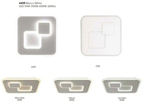 Plafoniera LED cu telecomanda QUAD