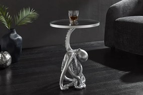 Masuta cu iluminat WILDLIFE OCTOPUS 55cm argintiu