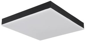 Plafoniera LED dimabil cu telecomanda design modern Doro negru 30x30cm