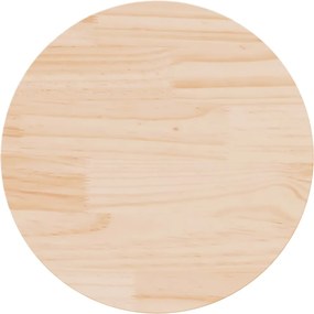 vidaXL Blat de masă rotund, Ø50x3 cm, lemn masiv de pin