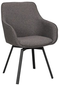 Set de scaune de sufragerie gri 2 buc. tapițat Alison – Rowico