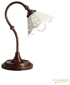 Veioza, lampa de masa rustica fabricata manual Fiori di Pizzo 065.52.OC