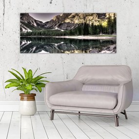 Tablou cu lac montan (120x50 cm), în 40 de alte dimensiuni noi