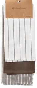 Prosop de bucătărie maro, 45 x 70 cm, set de 3 buc.