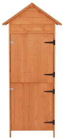 41650 vidaXL Dulap depozitare de grădină, maro, 42,5 x 64 x 190 cm