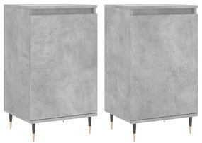 vidaXL Dulapuri, 2 buc., gri beton, 40x35x70 cm, lemn prelucrat
