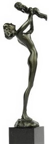 Statueta bronz "Mama cu bebelus"
