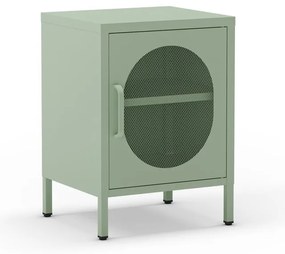 Noptieră verde-mentă din metal Diora – Marckeric