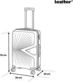 TraveLux Endure set valiză rulantă aur roz