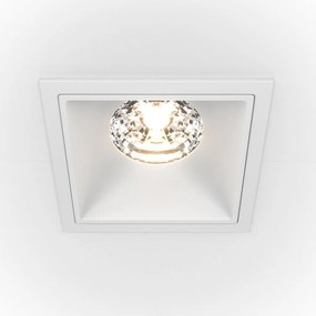 Spot LED incastrabil dimabil design tehnic Alpha alb, 8,5x8,5cm, 4000K