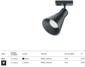 Spot, accesoriu pentru sinele monofazate Unity, Virar alb