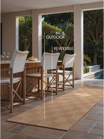 Covor tip traversă pentru interior și exterior crem/în culoare naturală 80x200 cm Haringey Dorothy – Ted Baker