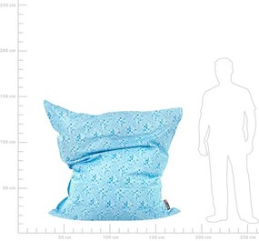 Sac de șezut 140x180cm Xl (albastru deschis) (cu puncte). 1009270