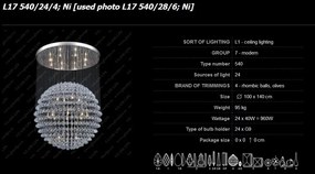 Lustra XXL design modern cristal Bohemia, diametru 100cm