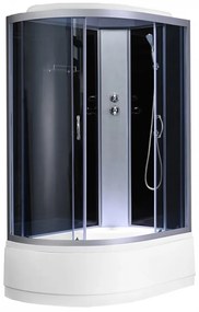 Cabină de duș Cora cu tavă adâncă și instalare pe partea dreaptă