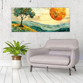 Tablou - Ilustrație peisaj (120x50 cm)