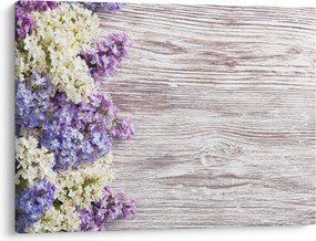 Tablou - Liliac pe lemn (70x50 cm)