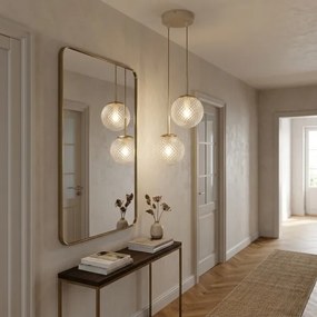 Brilagi - Lustru suspendat pe cablu STELLA 2xE27/60W/230V bej/auriu