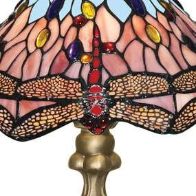 Lampă de masă Tiffany Searchlight EU1287 DRAGONFLY 1xE27/60W/230V