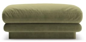 Taburet verde deschis cu tapițerie din catifea Torino – Micadoni