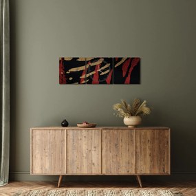 Tablou cu abstracție (cu ceas) (90x30 cm)