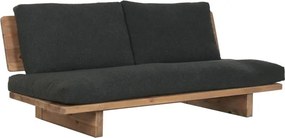 Canapea 3 locuri din stofa si lemn de pin " Black Aged