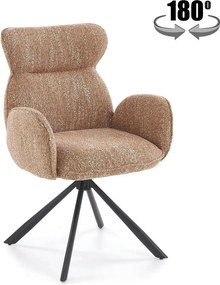 Scaun K571, scortisoara/negru, stofa clasica/otel, 63x64x93 cm