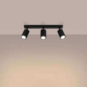 Spot Sollux SL.1581 KARBON 3xGU10/10W/230V negru