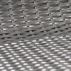 Set de scaune bistro de grădină, stivuibile, gri, 4 buc