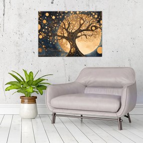 Tablou pe sticlă – Arbore suprarealist (70x50 cm)
