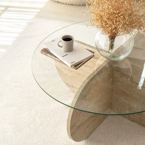 Măsuță de cafea Bubble Travertine
