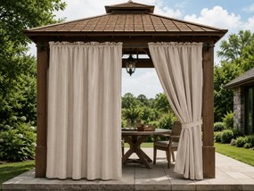 Perdea de gradina GARDIO impermeabila 150x220 cm, bej deschis