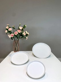 Platou Casablanca Roma 30 cm Alb