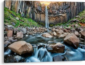 Tablou - Cascada Svartifoss, Islanda (70x50 cm)