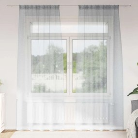 vidaXL Perdele cu perdele 2 pcs Gri închis 140 x 225 cm Poliester