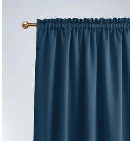 Draperie de culoare albastru închis, cu rejansă 140 x 250 cm