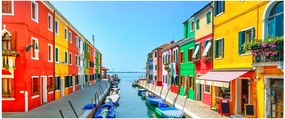 Tablou - Insula Burano, Veneția, Italia (120x50 cm)