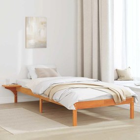 vidaXL Cadru de pat cu mese laterale Maro 100 x 200 cm Maroniu cerat