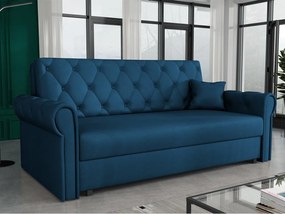 Canapea extensibilă Clovea Roma IV (albastru) (cu sp. depozitare). Promo -17%. 1105522